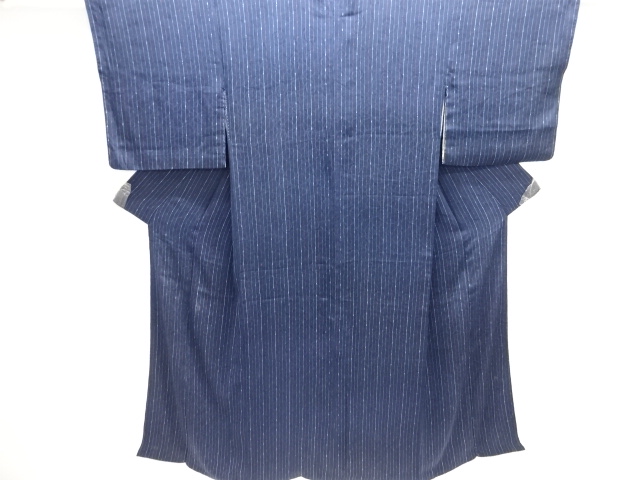 JAPANESE KIMONO / ANTIQUE KIMONO / SILK / MON KINSHA / BAMBOO STRIPE